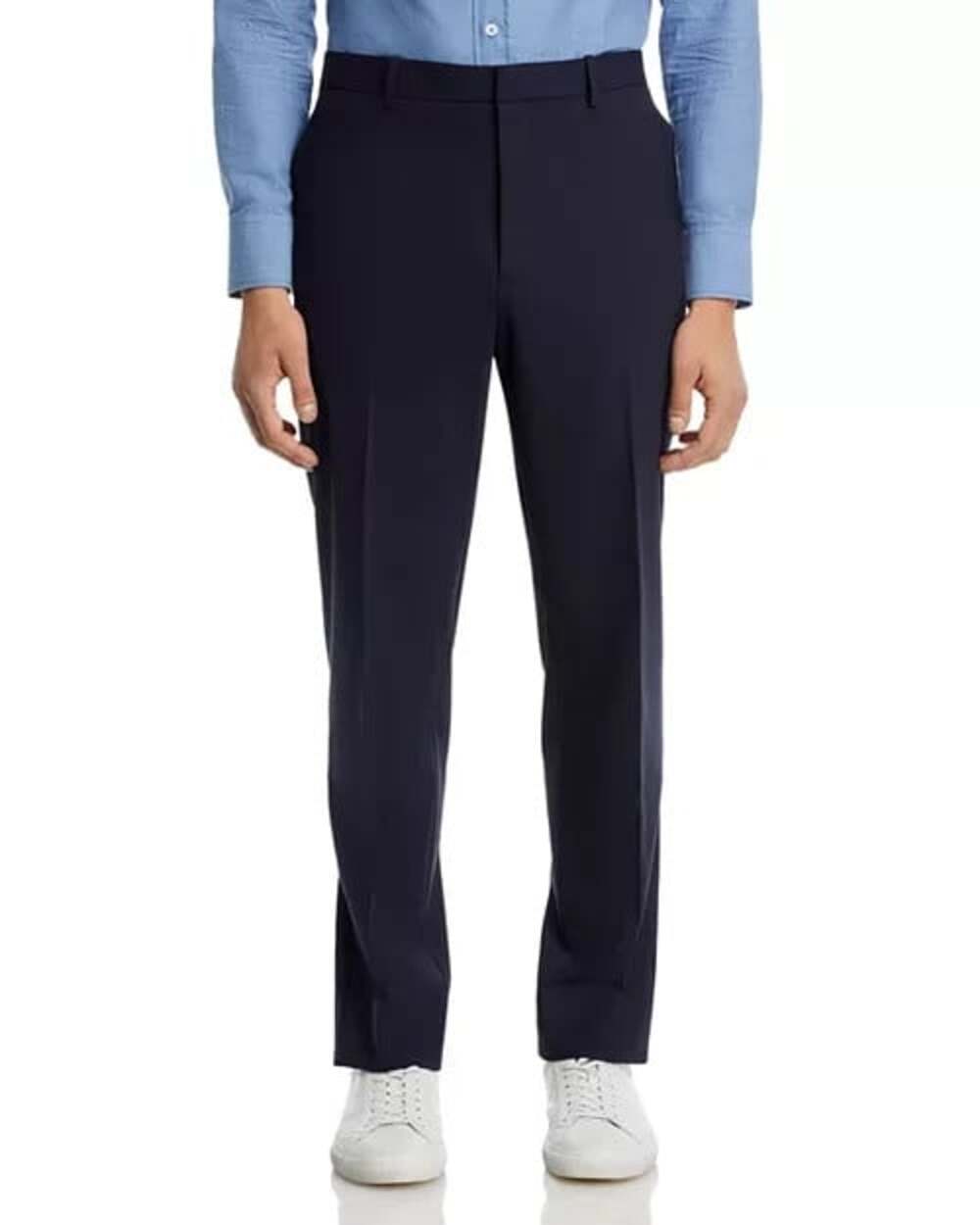 Theory Women's Size 32 Navy Blue Mayer New Tailor Wool Slim Fit Suit Pants